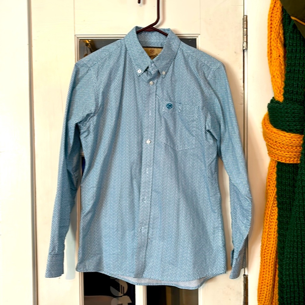 Wrangler boys xl dress shirt button down